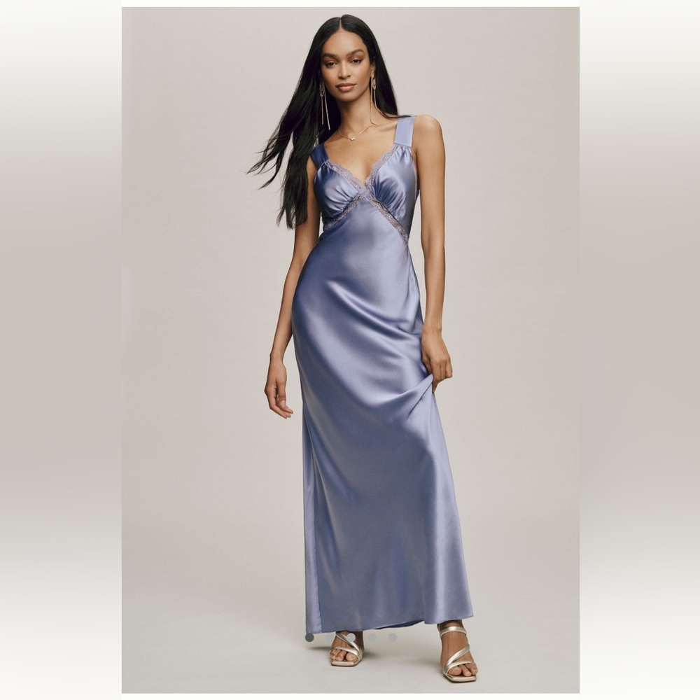 Reformation Chania Silk Dress